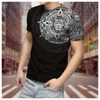 Männer T Shirts 2022 Mode Streetwear T-shirt männer Kurzarm Lose Aztec Mexiko Tattoo 3D Druck Schlank Rundhals t-shirt Männer