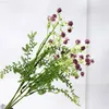 가짜 꽃 녹지 Lan Kwai Fong 시뮬레이션 식물 바다 고슴도치 플라스틱 유칼립투스 번들 홈 거실 장식 절인 인공 꽃 J220906