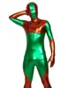 Colorido correspondência de cores brilhantes trajes sexy de gato sexy lyca spandex zentai bodysuit party club de palco de fase