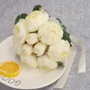 Fausse verte florale beaux fleurs de mariage artificielles fausses bouquets décoration centrale pour table de demoiselle d'honneur