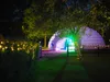 Tente gonflable de dôme d'igloo d'activités en plein air avec le ventilateur pour l'événement et l'exposition d'exposition de mariage de partie