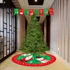 Рождественские украшения легко использовать практическую юбку для рождественских деревьев для дома.