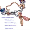 925 Beads de plata Fit European Pandora Style Jewelry Bracelet Annajewel