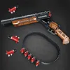 Строительство ружья с двойным стволом блокирует военные серии Pubg Moc Moc Model Model Boys Kids Gun Дети Дети Стрельба Игра Игро