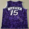 Retro -genähte Basketball Vince Carter 15 Tracy McGrady 1 Hakeem Ojuwon 34 Trikot