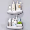 Hooks Bathroom Shelf Heart-shaped Non-perforated Storage Rack For Organizers Kitchen Household Accessories