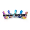 Cool Coloré Heady Rainbow Pipes Pyrex Verre Épais Tube De Fumer Handpipe Portable De Haute Qualité Décorer À La Main Herbe Sèche Tabac Huile Rigs Bong DHL Gratuit