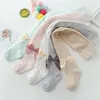 Socks Summer Girls Pantyhose Soft Cotton Breathable Mesh Bow Tie Decor Tights Stockings Princess Babys Kids Antimosquito Leggings 220905