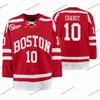 Hockey Boston University Terrier Scarlet Hockey Tournament Jersey 14 Bobo Carpenter 7 Chad Krys 17 Dante Fabbro 30 Jake Oettinger Cam Crot