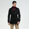 Men039S Trench Coats Lapel Fashion Mens Man Clothes Chaquetas Hombre Khaki Slim Fit Overcoat Långärmdesigner Spring Autumn6558974