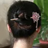 ヘアクリップクラシックレトロスティックローズフラワークリスタルラインストーンピーコックヘアピンタッセルバタフライアクセサリーファッションジュエリー