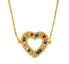 Jewelry Necklaces Pendants snake love heart O chain necklace Zirconia Jewelry Cubic Crystal Cz Fashion Charm e3u