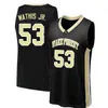 Wskt College Wears NCAA Wake WF Forest Demon Deacons Basketball Jersey Alondes Williams Jake LaRavia Daivien Williamson Duncan Paul Cameron Matth