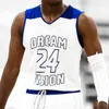 Faculdade usa camisa personalizada de basquete da Ncaa High School Dream Vision Kyree Walker Jake Kyman Jalen Green Makur Maker Bryan Penn-Johnson Alex
