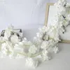 Faux Floral Verdure 18M 135 Tête De Fleur Artificielle Sakura Rotin Soie Fleur De Cerisier Vigne Suspendue Slingers Pour DIY Mariage Arch Décoration Murale J220906