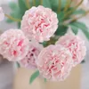 Faux Floral Greenery 5 Heads White Silk Artificial Hydrangea Flowers Branch Fake Bouquet For Wedding Home Garden Party Decoration Accessories J220906