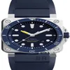 New Mens Automatic Mechanical Ceramic Bezel Watch Bell Aviation Sport Dive Watches Black Blue Rubber Waterproof AAA 296W