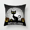 Cuscino da giorno della copertina creativa del diavolo di zucca morta Halloween party pipistrello black gatto stampato decorazioni per la casa decorazioni