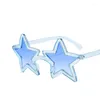 Lunettes de soleil 2022 Mode personnalisée Five Point Star Trend Party Party Place Funny Multicolor Lunes7049998