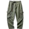 Mens Pants Side Pockets Cargo Harem Joggers Men Military Army Green Casual Harajuku Streetwear Sweatpant Male baggy 220906