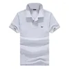 Men's Polos Summer 2022 Cotton Men's Shirt Breathable Short Sleeve Business Casual Embroidered Clothing