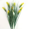 Faux Floral Greenery 13m Artificial Reed Grass Fake Grass Plástico Cão Caurra Decoração Interior J220906