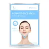 3D V vorm Gezichtsmasker tillen met schuilplaats Slanke wang nek Peel-off bandage gezichtsmaskers