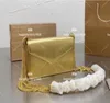 Классический дизайн змеиной печать эмалевой пуговица кнопка на плече сумки для змеи-головы декоративные золотые всасывающие сумки Высококачественный леди-пакет Crossbod