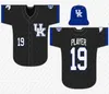 College Wears College Baseball Baseball Wears College Custom 2020 College Kentucky Wildcats Baseball Jersey ORAJ ANU T.J. COLLET BRAXTON CO