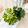 Faux Floral Greenery Mochu Simulation Plant Pickled Decoration Simulation Green Plant Nine Hair Caiye Duck Palm Plant J220906