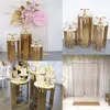 Grand Event Backdrops Dessert Floral Display Wedding Decoration Metal Plinth Table Background Arch For Party Birthday Supplies FY3877 906