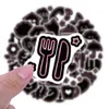 40 шт. Каваи мультфильм Черно -розовые наклейки упаковывают милые водонепроницаемые виниловые наклейки на граффити для автомобильного гитарного холодильника ноутбук.
