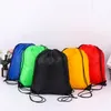 Blank Drawstring Backpack Cinch Bags Kids Nylon Draw String Bags Pack for DIY Sublimation Blanks