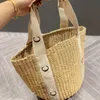 Women Basket Beach Bags Handbag Straw Tote Bucket Bag Shoulder Bags Designers Womens Handbags Luxurys Designers Bags Totes Purses B2105173L