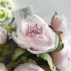Faux Floral Greenery Европейская ретро -район чайная роза Цветочный бутон Букет Свадьба домой ретро -фальшивая цветочная вечеринка DIY