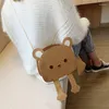 Evening Bags Cartoon Bear Shoulder Bag Women Cute Suede Handbags Ladies Chain Crossbody Pu Leather Pouch Animal Mini 2022