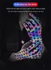 Gants de cyclisme colorés écran tactile complet pour moto VTT Mitten Reflection Dazzle gants de pêche respirant Gant anti-dérapant pour le fitness sportif