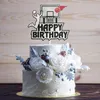 Andere feestelijke feestartikelen L Happy Birthday Basketball Cake Topper Game Day Dessert Glitter Boys Stars Sports Decoratie Dr Mjbag AM6DV