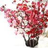 Faux Floral Greenery Artificial Silk Flowers Japan Plum Cherry Blossoms Фальшивые цветы Flores Sakura Tree Wranswes Свадебная комната Украшение A6940 J220906