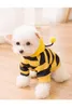 Abbigliamento per cani Pet Cute Bee Costume Maglione Piccolo Yorkie Abbigliamento Felpa con cappuccio Cucciolo Abbigliamento Outfit Primavera Autunno