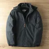 Mensjackor Waterproof Outdoor vandringskung med huva vårens höstvindbrytare fleece fodrade varma huva rockar 220906