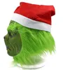 Party Masks Funny Geek Stole Christmas Cosplay Party Mask Santa XMAS Full Head Latex Mask Further Adult Costume Mask Props Accessories