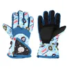 OC010 Luvas infantis para crianças, meninas, meninos, à prova d'água, quentes, inverno, profissional, esqui, neve, crianças, à prova de vento, luvas de snowboard, 3-7 anos