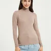 Vrouwen sweaters Wixra breien en jumper coltrui toppen toppen pullovers casual dames lange mouw alle match elastic 220906