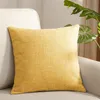 Linen Pillow Case Solid Color Throw Pillow Cases Decorative Pillowcases Cover 45x45cm Green Blue Yellow Khaki