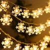 Decorazioni natalizie 2/3 /6m inverno Snowflake Star Lantern String 2022 Anno Decorazione per le forniture per feste in casa