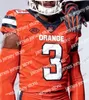 ملابس الكلية الأمريكية لكرة القدم 2019 NCAA Syracuse Orange # 2 Eric Dungey 1 Sean Riley 17 Jamal Custis 7 Andre Cisc 86 Trishton Jackson Blue White Football Jersey