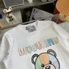 Designer top version Hoodie pure hand GU 2022 autumn and winter new colorful bear logo men's and women's same round neck sweater