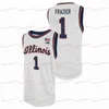 Basket 2021 Illinois Basketball Jersey Fighting Illini Basketball Maglie Ayo Dosunmu Kofi Cockburn Trent Frazier Da'Mont