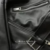 女性の革のフェイクチックラザ女性スプリングファッションブラックジャケットレディースカジュアルジッパーバイカーコート女性秋のルーズカップルアウトウェア220929